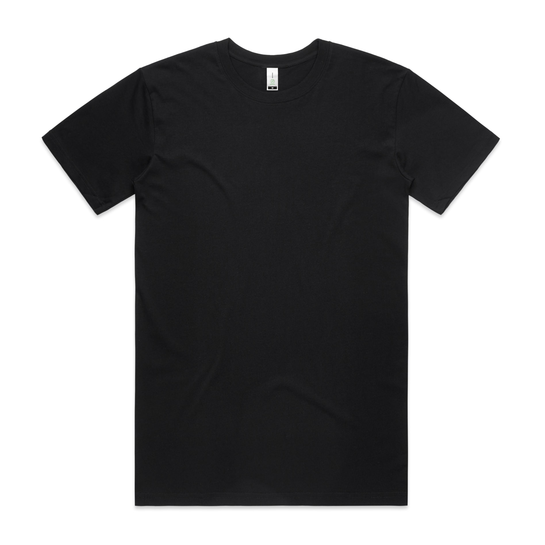 Personalised rugby shirts - 5001g staple organic tee black